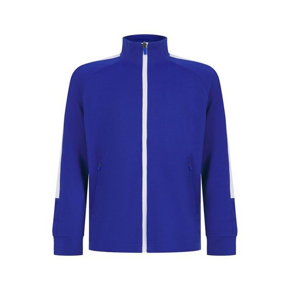 Finden & Hales Childrens/Kids Knitted Track Top / Royal Blue/White